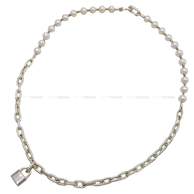 [Pre-loved] TIFFANY&Co. bracelet Hardware Pearl Lock Bracelet Sterling Silver/Pearl 67063422[LIKE NEW][Authentic]