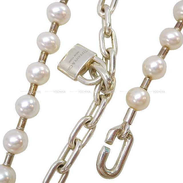 [Pre-loved] TIFFANY&Co. bracelet Hardware Pearl Lock Bracelet Sterling Silver/Pearl 67063422[LIKE NEW][Authentic]