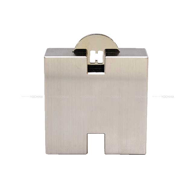 [Pre-loved] HERMES H motif Sharpener double pencil sharpener Silver Stainless[LIKE NEW][Authentic]