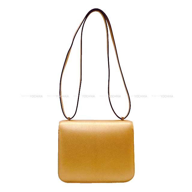 HERMES Shoulder bag Constance 3 18 Miroir New Dore (Metallic Gold) Chevre Chamkila Champagne Gold HW Stamp W[EXCELLENT][Authentic]