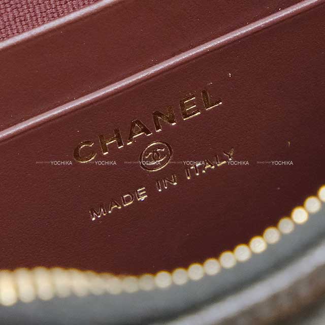 CHANEL Shoulder bag MATTRASSE Coco Mark Chain Noir (Black)/Bordeaux Graind Calf(Caviarskin) Champagne Gold HW AS4016[BRAND NEW][Authentic]