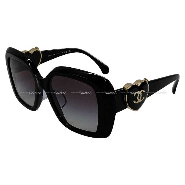 CHANEL sunglass Coco mark with Heart Mirror Noir (Black) A71588[EXCELLENT][Authentic]