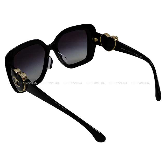 CHANEL sunglass Coco mark with Heart Mirror Noir (Black) A71588[EXCELLENT][Authentic]