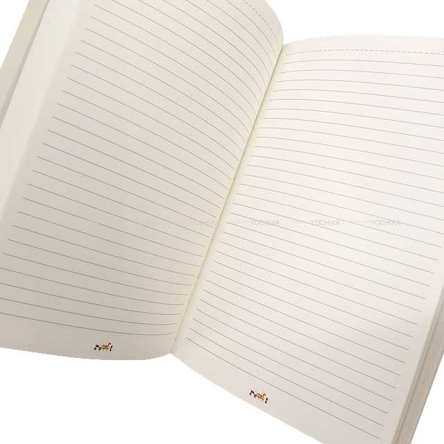 HERMES Note Book Memo pad Lined Hermes Tokyo only Picto Faubourg Blanc (White)/Orange[BRAND NEW][Authentic]