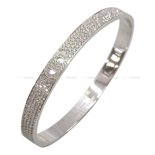 HERMES bracelet H d'Ancre Full diamond #SH Au750/diamond 3.09ct[BRAND NEW][Authentic]