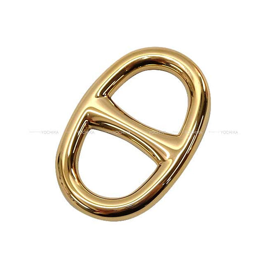 HERMES Scarf ring Chaine D'ancre 90 Perm brass Gold HW[EXCELLENT][Authentic]