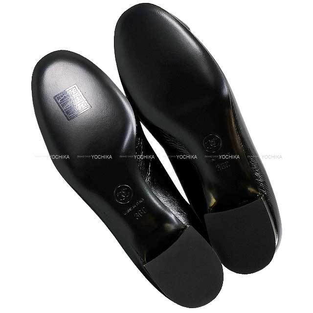 2017 CHANEL pumps COCO Mark Leather Heels Noir (Black