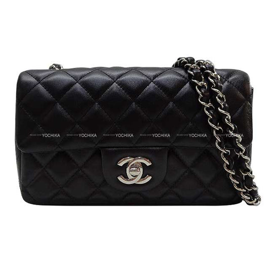 [Pre-loved] CHANEL Shoulder bag Mini Matelasse 20 Chain Noir (Black) Lambskin Silver HW A69900[LIKE NEW][Authentic]