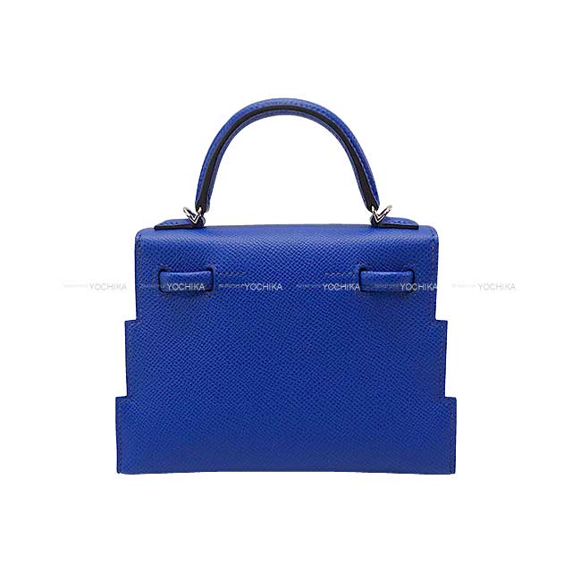 HERMES Shoulder bag Kerry Doll Pictet Bleu Royal/Nata/Gold/Blue Indigo Veau Epsom Silver HW Stamp U[EXCELLENT][Authentic]