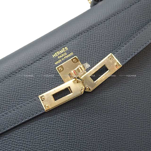 HERMES Shoulder bag Kelly25 Sellier Gris Misty Veau Epsom Champagne Gold HW Stamp W[BRAND NEW][Authentic]