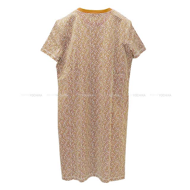 HERMES One‐piece dress Mini Dress NAOUSSA CHAIN Chaîne Dunkle ＃38 Maron Arzan Cotton100%[BRAND NEW][Authentic]