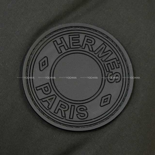 HERMES Down jacket Ladies' Serie Button #34 Noir (Black) Polyester ＃34[EXCELLENT][Authentic]
