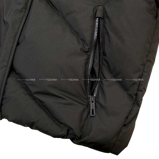 HERMES Down jacket Ladies' Serie Button #34 Noir (Black) Polyester ＃34[EXCELLENT][Authentic]