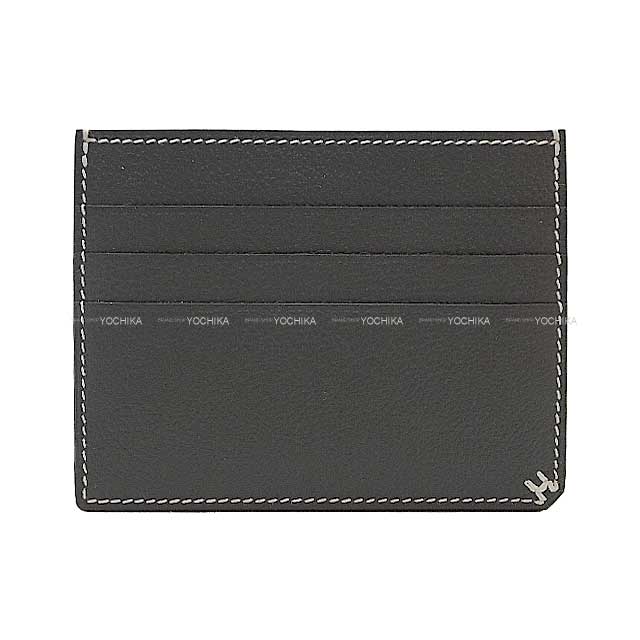 HERMES card holder Porte-Car tes Sellier H 7CC Gris Misty Evercolor Stamp W[BRAND NEW][Authentic]