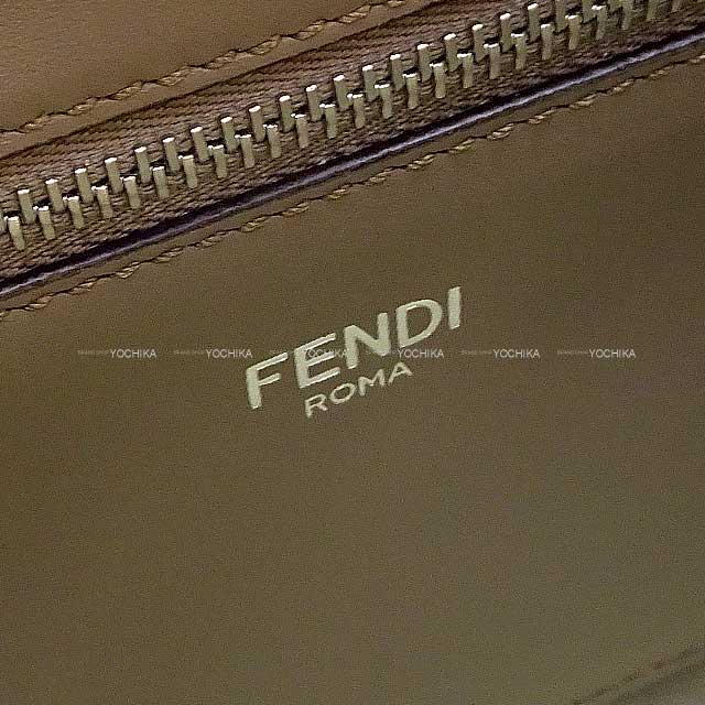 FENDI Shoulder bag PeekaBoo I See You Small Beige/Yellow Nappa Leather Silver HW 7VA530 AFC3 F1GLQ[EXCELLENT][Authentic]