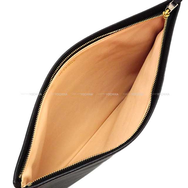 Saint Louis Clutch bag Allure Pochette XL Noir (Black) Polo Leather Gold HW C0301LAC99ZDP[EXCELLENT][Authentic]