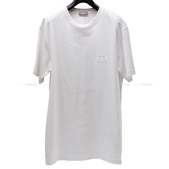 [Pre-loved] Dior Short sleeve t shirt Mens Relax CD Icon Logo Blanc (White) Cotton jersey S 7007554[USED SA][Authentic]