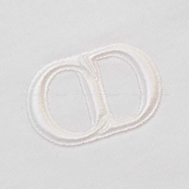 [Pre-loved] Dior Short sleeve t shirt Mens Relax CD Icon Logo Blanc (White) Cotton jersey S 7007554[USED SA][Authentic]