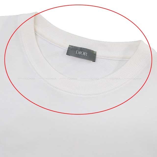 [Pre-loved] Dior Short sleeve t shirt Mens Relax CD Icon Logo Blanc (White) Cotton jersey S 7007554[USED SA][Authentic]