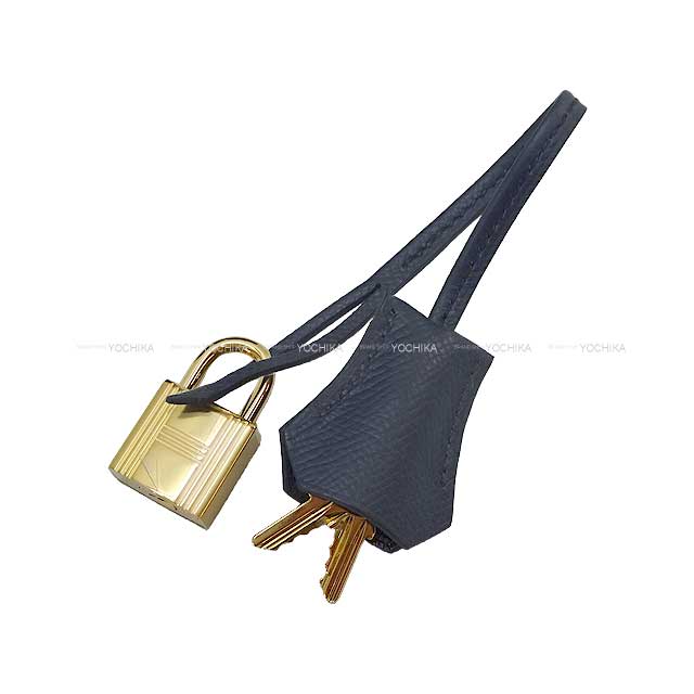 HERMES Shoulder bag Kelly28 Sellier Blue Indigo Veau Epsom Gold HW Stamp B[BRAND NEW][Authentic]