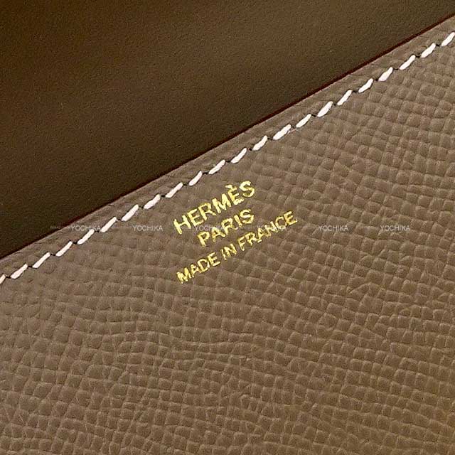 HERMES Shoulder bag Constance Elan Miroir Etoupe Veau Epsom Gold HW Stamp B[BRAND NEW][Authentic]