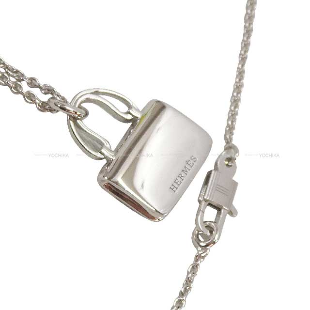 HERMES necklace Amulettes Constance pendant K18 White gold/Diamond 0.44 ct[BRAND NEW][Authentic]