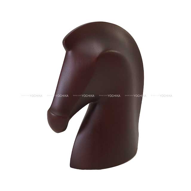 HERMES Paper Weight Samarcande Etoupe Mahogany/Chevre[BRAND NEW][Authentic]