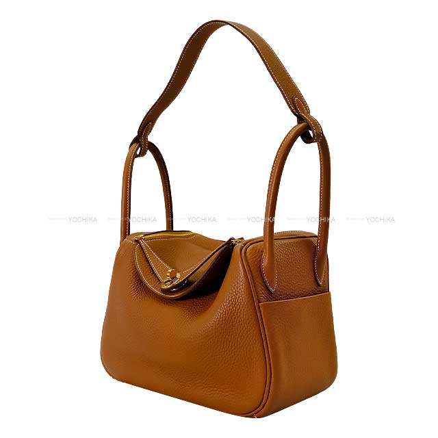 [Pre-loved] HERMES Shoulder bag Lindy 26 Gold Epsom Souple Gold HW Stamp W[LIKE NEW][Authentic]