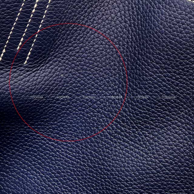 [Pre-loved] HERMES tote bag Double Sens 28 Etoupe/Bleu Nuit Taurillon Clemence Stamp Ｙ[LIKE NEW][Authentic]