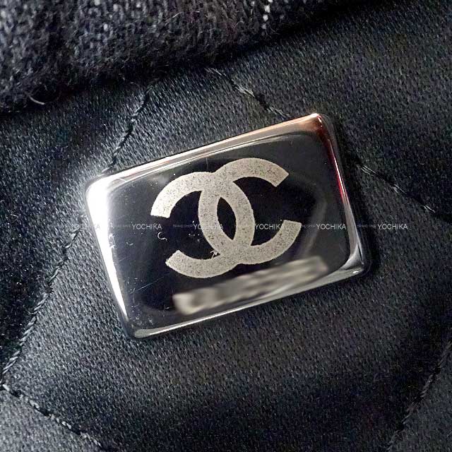 2024 AW CHANEL Handbag Chanel 22 logo small hobo with medal charm Noir (Black) Denim Silver HW AS3260[BRAND NEW][Authentic]