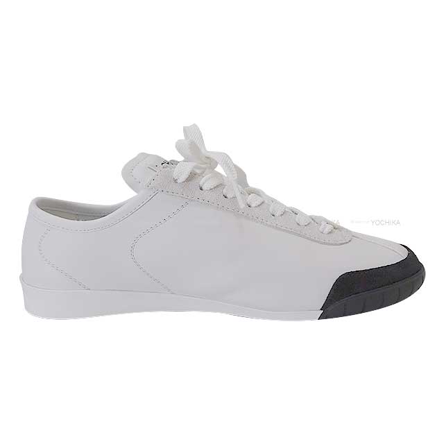 2024 SS CHANEL sneakers Low cut Side Logo Bicolor #37 Blanc (White)/Noir (Black) Calf/Suede calf 37 G45714[BRAND NEW][Authentic]