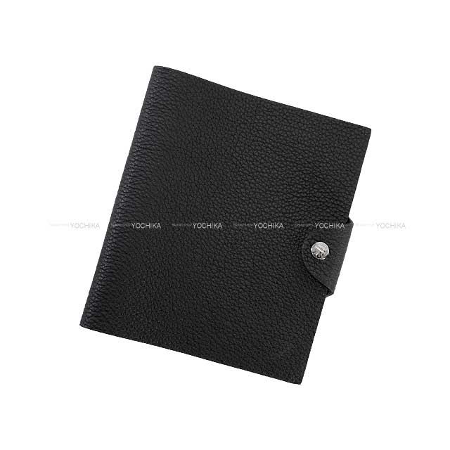 HERMES notebook Notebook Cover Ulysse Nardin PM Noir (Black) Veau Jonathan Silver HW Stamp B[BRAND NEW][Authentic]