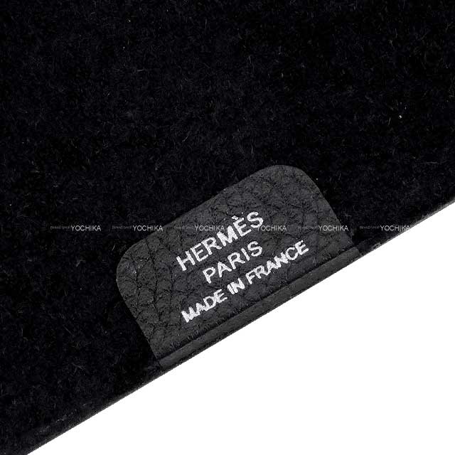 HERMES notebook Notebook Cover Ulysse Nardin PM Noir (Black) Veau Togo Silver HW Stamp B[BRAND NEW][Authentic]