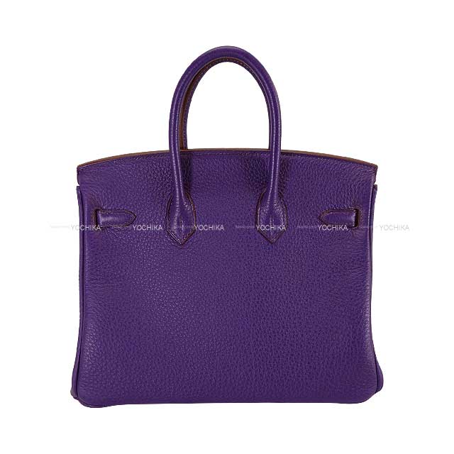 HERMES Handbag Birkin25 Ultraviolet Veau Togo Silver HW Stamp □N[ALMOST NEW][Authentic]