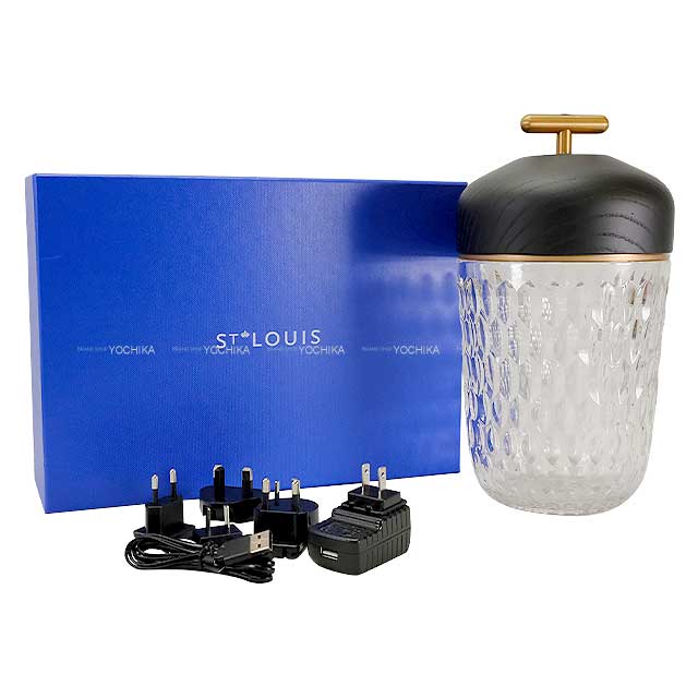 lighting Saint Louis Folia portable lamp wood Acorn LED Black Crystal Mat Gold HW 1509E500[BRAND NEW][Authentic]