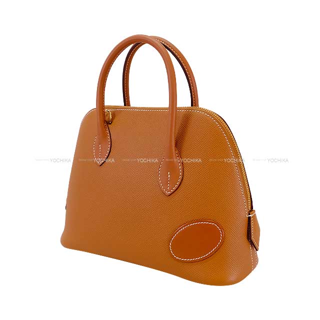 [Pre-loved] HERMES Shoulder bag Bolide1923 25 En Desordre Gold Ever Grain/Evercalf/Vache Liegee Gold HW Stamp U[LIKE NEW][Authentic]