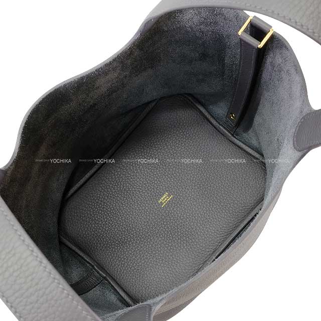 HERMES Handbag Picotin Lock 22 MM Ardoise Epsom Souple Champagne Gold HW Stamp W[BRAND NEW][Authentic]