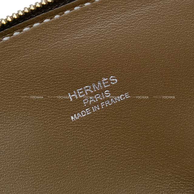 HERMES Shoulder bag Bolide 1923 20 mini Etoupe Evercolor Silver HW Stamp W[BRAND NEW][Authentic]