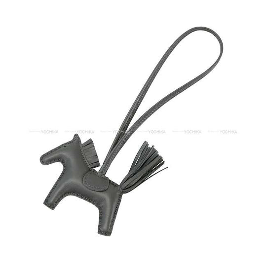 HERMES bag charm Rodeo PM Ardoise Agneau Milo Stamp W[BRAND NEW][Authentic]