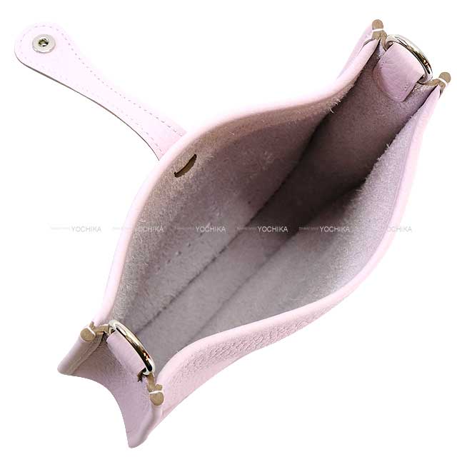 HERMES Shoulder bag Evelyne 16 TPM Mauve Pale Taurillon Clemence Silver HW Stamp B[EXCELLENT][Authentic]
