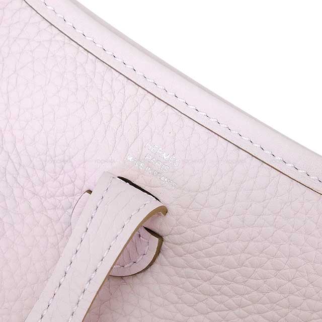 HERMES Shoulder bag Evelyne 16 TPM Mauve Pale Taurillon Clemence Silver HW Stamp B[EXCELLENT][Authentic]