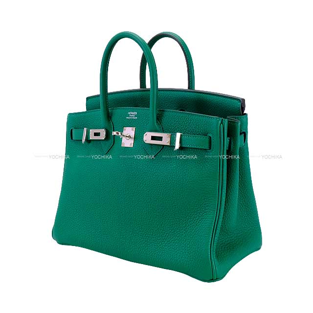 HERMES Handbag Birkin25 Vert Vertigo Veau Togo Silver HW Stamp W[BRAND NEW][Authentic]