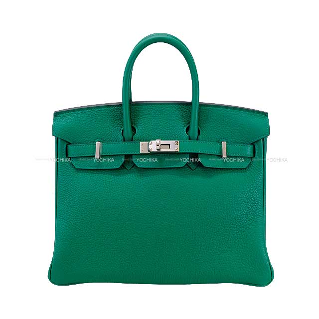 HERMES Handbag Birkin25 Vert Vertigo Veau Togo Silver HW Stamp W[BRAND NEW][Authentic]