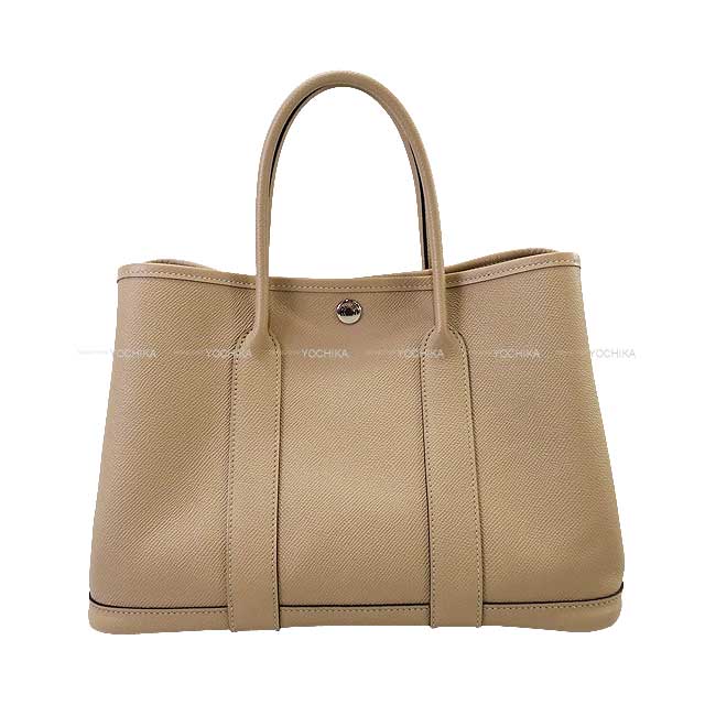 [Pre-loved] HERMES tote bag Garden Party 30 TPM Trench Veau Epsom Silver HW Stamp C[LIKE NEW][Authentic]