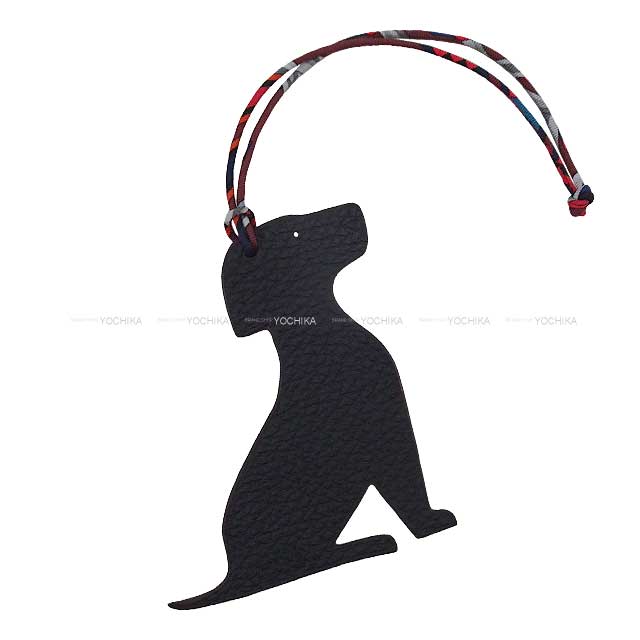 HERMES bag charm petit H Labrador Dog Rouge H/Plomb Veau Epsom/Veau Togo[BRAND NEW][Authentic]