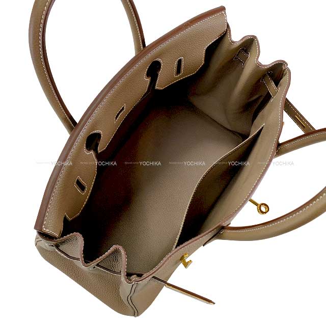 [Pre-loved] HERMES Handbag Birkin30 Etoupe Veau Jonathan Gold HW Stamp Z[LIKE NEW][Authentic]