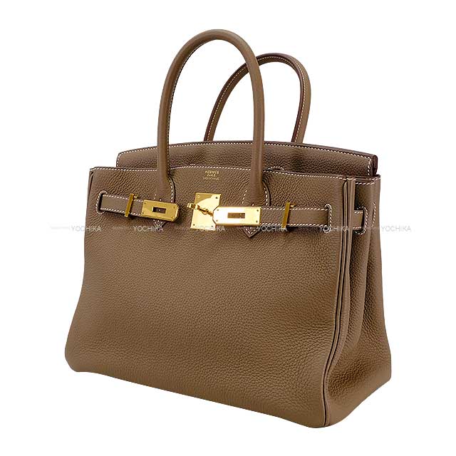 [Pre-loved] HERMES Handbag Birkin30 Etoupe Veau Togo Gold HW Stamp Z[LIKE NEW][Authentic]