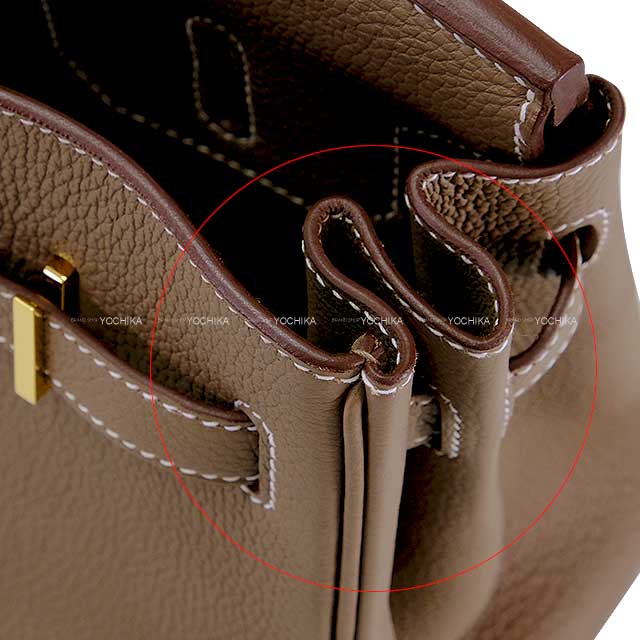 [Pre-loved] HERMES Handbag Birkin30 Etoupe Veau Jonathan Gold HW Stamp Z[LIKE NEW][Authentic]