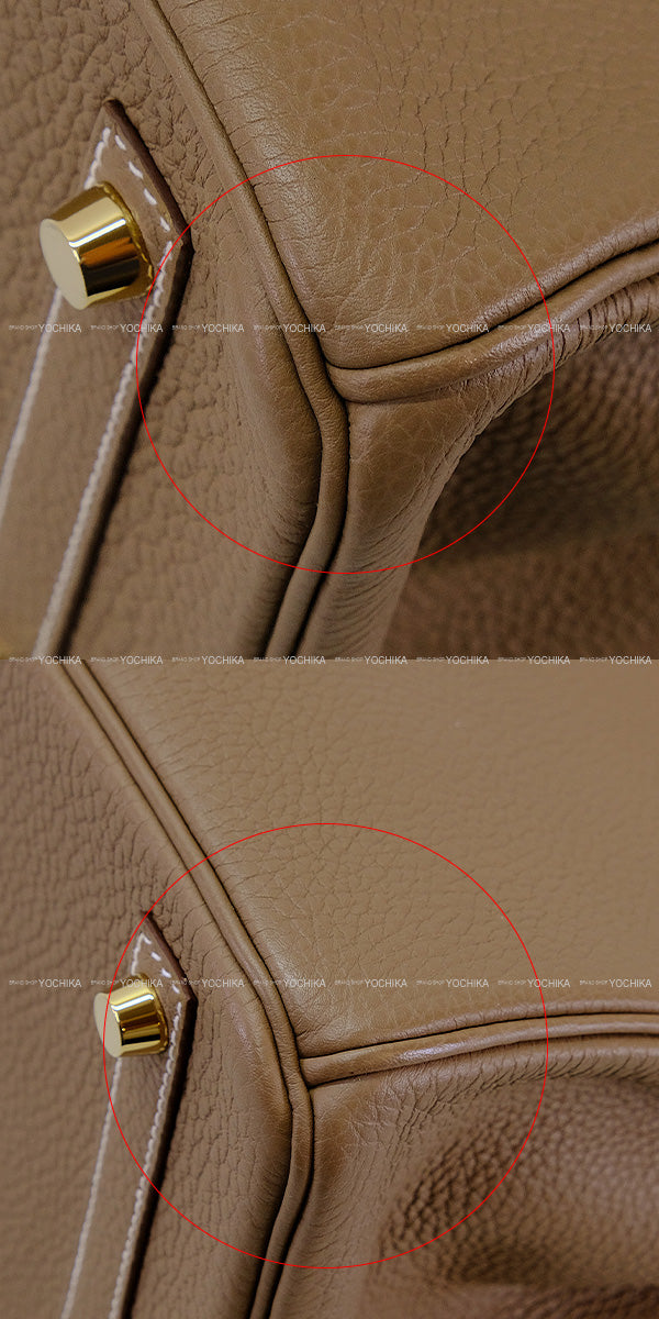 [Pre-loved] HERMES Handbag Birkin30 Etoupe Veau Jonathan Gold HW Stamp Z[LIKE NEW][Authentic]