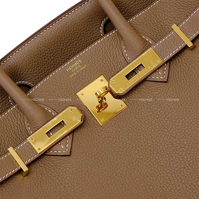 [Pre-loved] HERMES Handbag Birkin30 Etoupe Veau Togo Gold HW Stamp Z[LIKE NEW][Authentic]